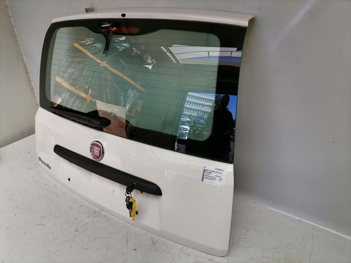 Fiat Panda 169 original Heckklappe mit Scheibe 268 Bianco weiß BJ12